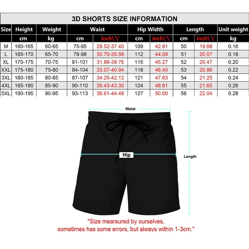 One Piece Anime Shorts for Men Quick Dry Board Trunks Shorts Bathing Suit Breathable Drawstring with Pockets for Surfing Beach