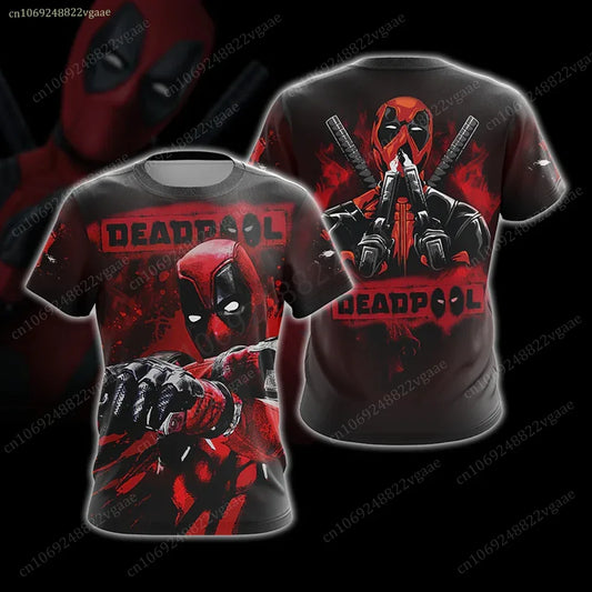 Summer Deadpool T Shirt Men Boys Women Funny Short Sleeve Tshirts Top Tee Uniform X-Men Cosplay Costume Training
