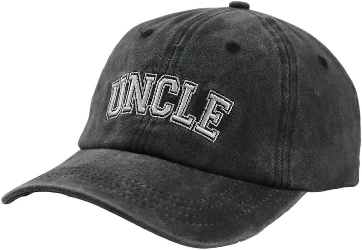 Auntie Uncle Hat, Adjustable Cotton Embroidered Baseball Cap
